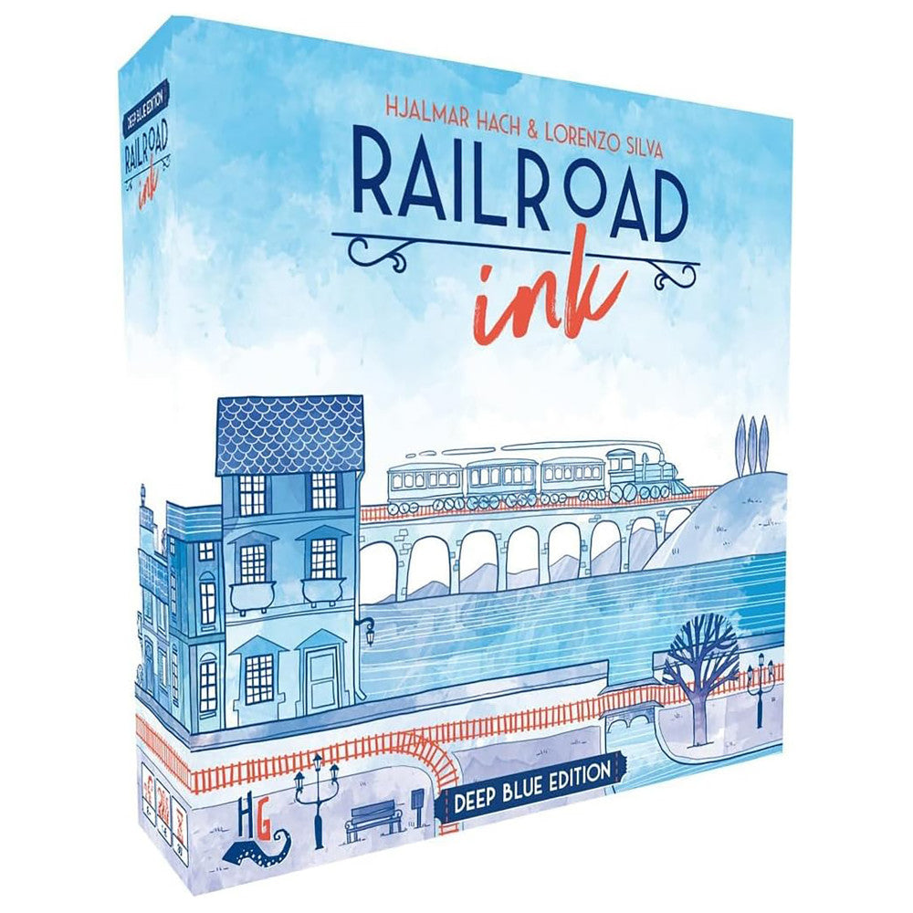 Railroad Ink: Deep Blue Edition Strategy Roll & Write Game