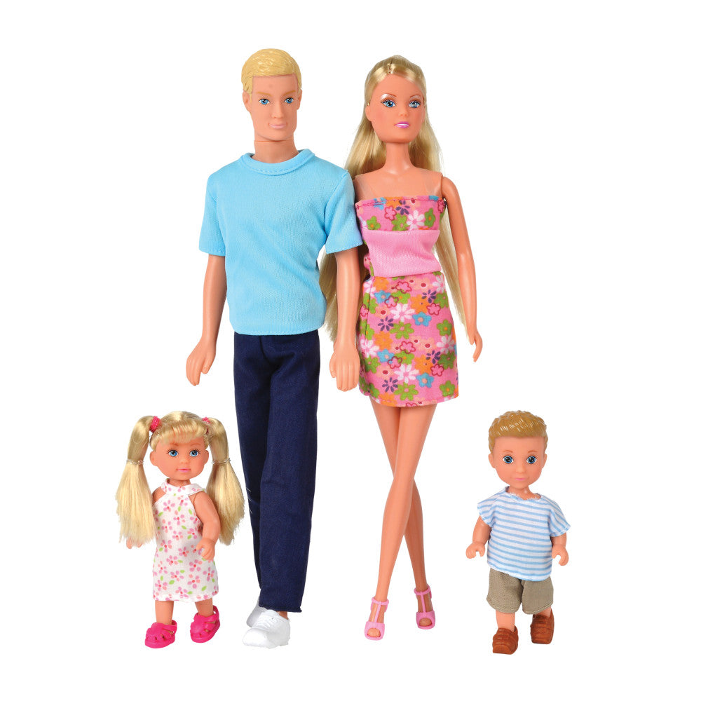 Simba Toys - Steffi Love Complete Family Doll Set with Fashion Outfits
