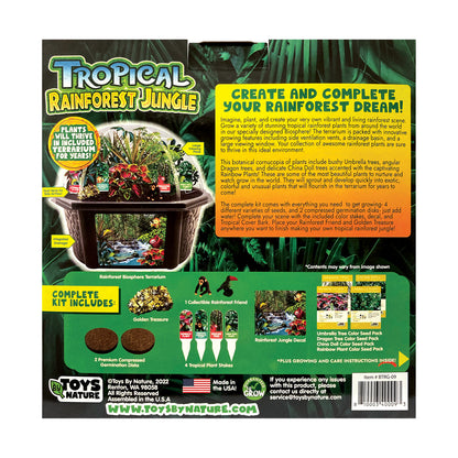 Toys By Nature Tropical Rainforest Biosphere Terrarium Kit - Multicolor