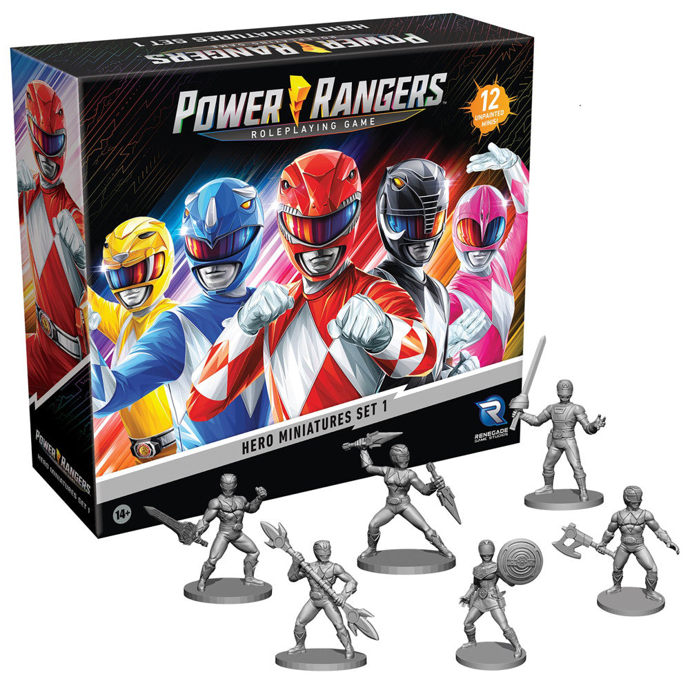 Power Rangers RPG: Hero Miniatures Set 1 - 12 Unpainted Figures