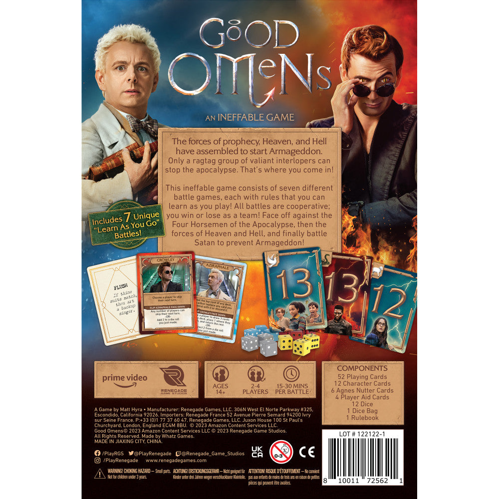 Renegade Games Studios Good Omens: An Ineffable Strategy Game for Ages 14+