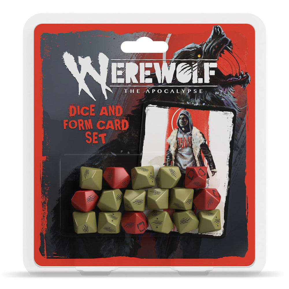 Werewolf: The Apocalypse 5th Edition RPG Dice & Form Card Set