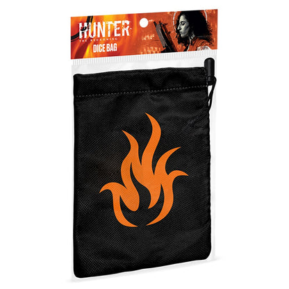 Hunter: The Reckoning 5th Edition RPG Flame-Themed Dice Bag