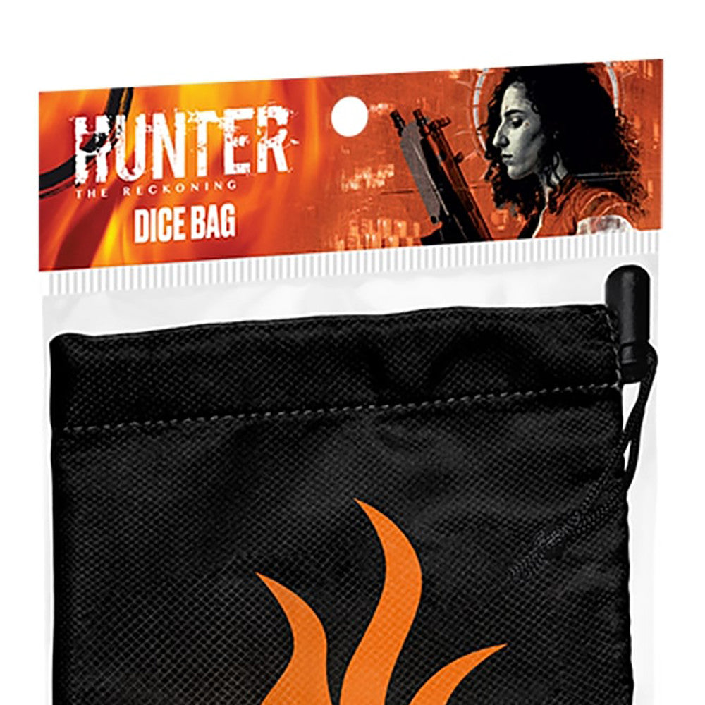 Hunter: The Reckoning 5th Edition RPG Flame-Themed Dice Bag