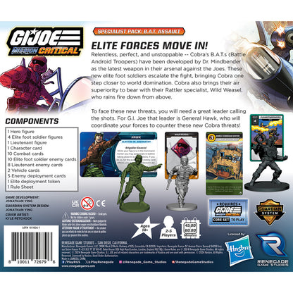 Renegade Game Studios: G.I. JOE Mission Critical Specialist Pack B.A.T. Assault Expansion