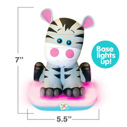 Stack-a-Roos Pals: Baby Zebra - Interactive Stacking Toy with Lights and Sounds