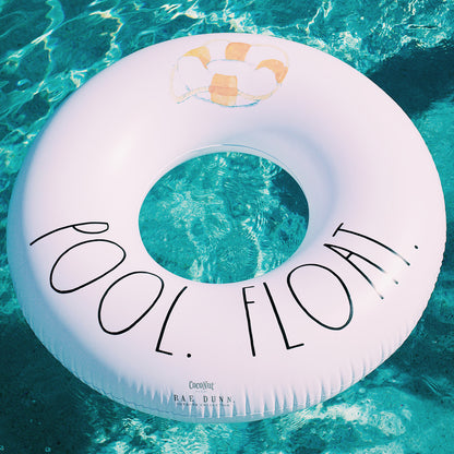 Rae Dunn 48" CocoNut Inflatable Pool Ring Float - Durable, Anti-Leak Design