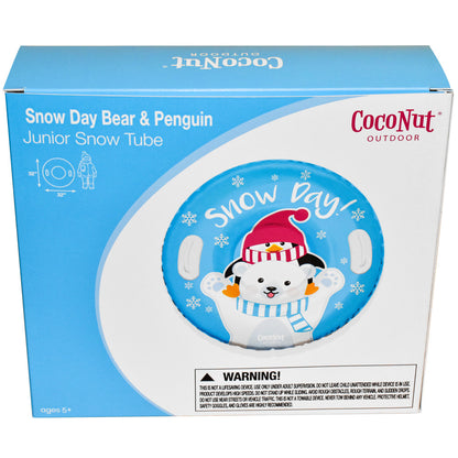 CocoNut Outdoor: Snow Day Bear & Penguin - 32" Junior Snow Tube