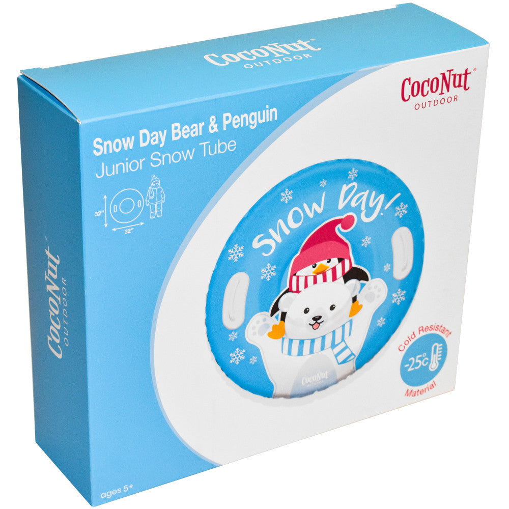 CocoNut Outdoor: Snow Day Bear & Penguin - 32" Junior Snow Tube