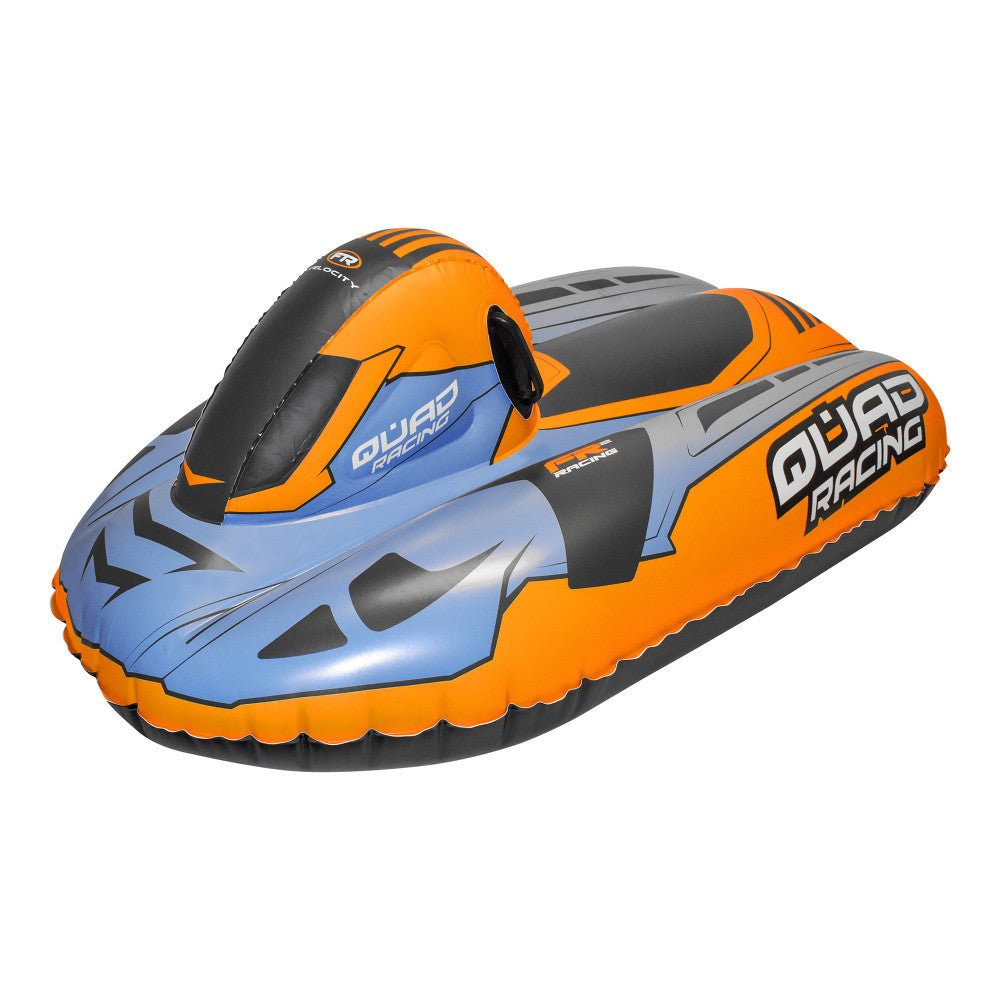 CocoNut Outdoor: Quad Racing Snowmobile Sled - Orange & Blue