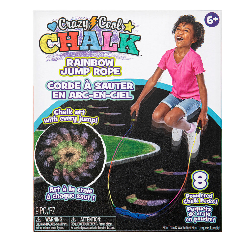 Alex: Crazy Cool Chalk - Rainbow Jump Rope - Create Chalk Patterns, Kids Ages 5+