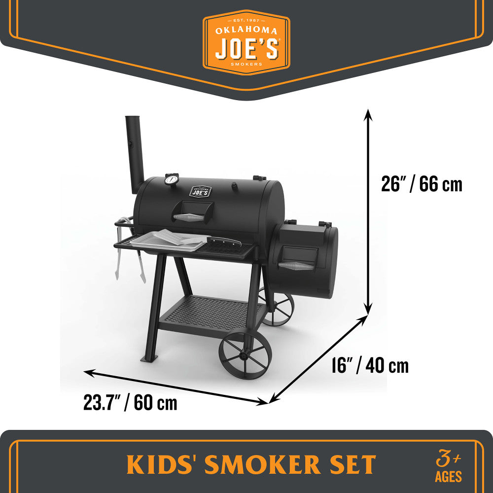 Oklahoma Joe's Kids BBQ Smoker Playset - Realistic Steam Feature