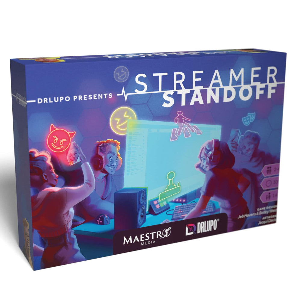 Maestro Media: Streamer Standoff - Strategy Board Game, Ages 10+, 2-4 Players