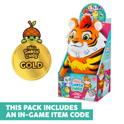 Pi√±ata Smashlings Series 1 Mo the Tiger 12 inch Plush Toy with Digital Game Code