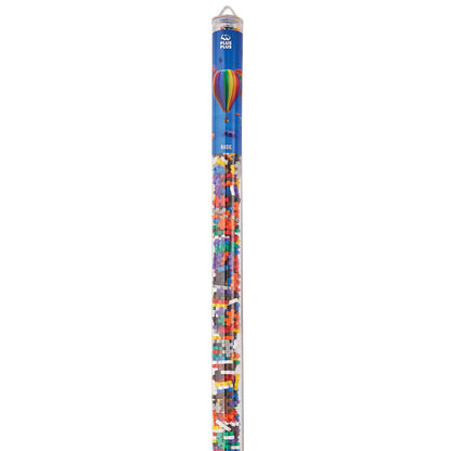 Plus-Plus: Super Tube - Basic Color Mix - 500 Pieces, Kids Ages 5+