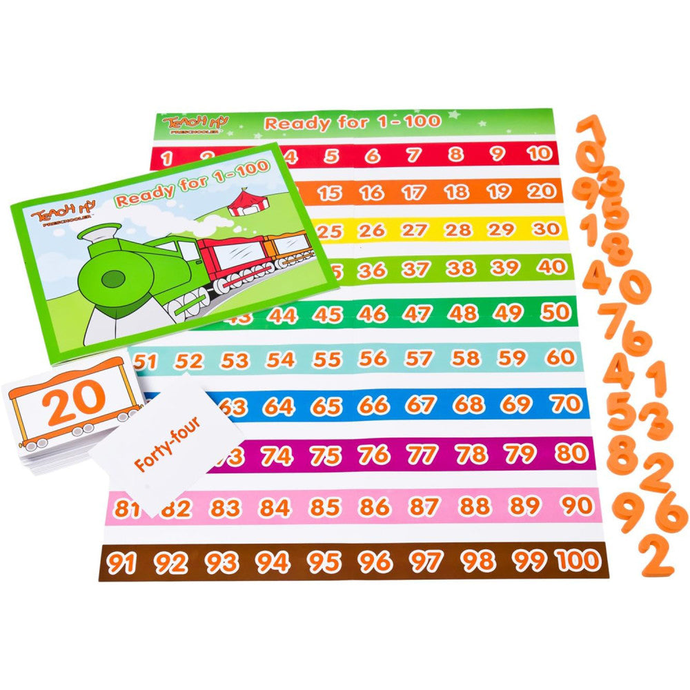 Teach My: Learning Kit - Preschooler - Screen Free Set, Numbers-Math-Reading-Printing