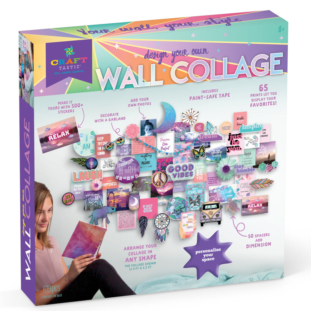 Craft-tastic Inspire Collection DIY Wall Collage Kit - Expressive Art Set