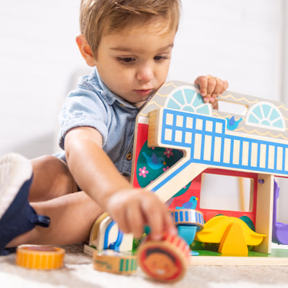 Melissa & Doug GO TOTs Schoolyard Tumble ‚Äì Interactive Wooden Play Set