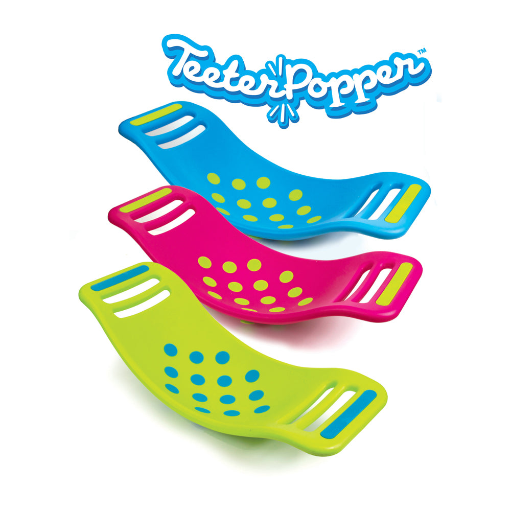 Fat Brain Toy Co. Teeter Popper, Blue - Dynamic Balance Board