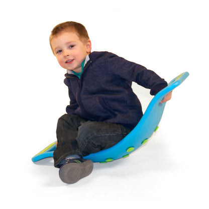 Fat Brain Toy Co. Teeter Popper, Blue - Dynamic Balance Board