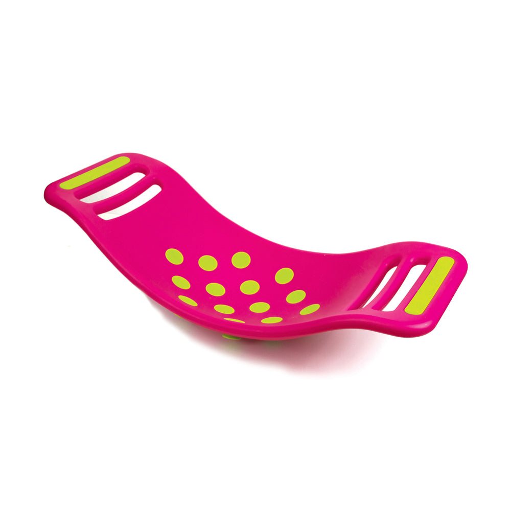 Fat Brain Toy Co. Teeter Popper, Pink - Indoor and Outdoor Balance Board