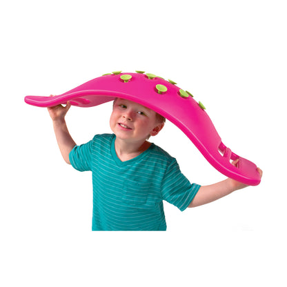 Fat Brain Toy Co. Teeter Popper, Pink - Indoor and Outdoor Balance Board