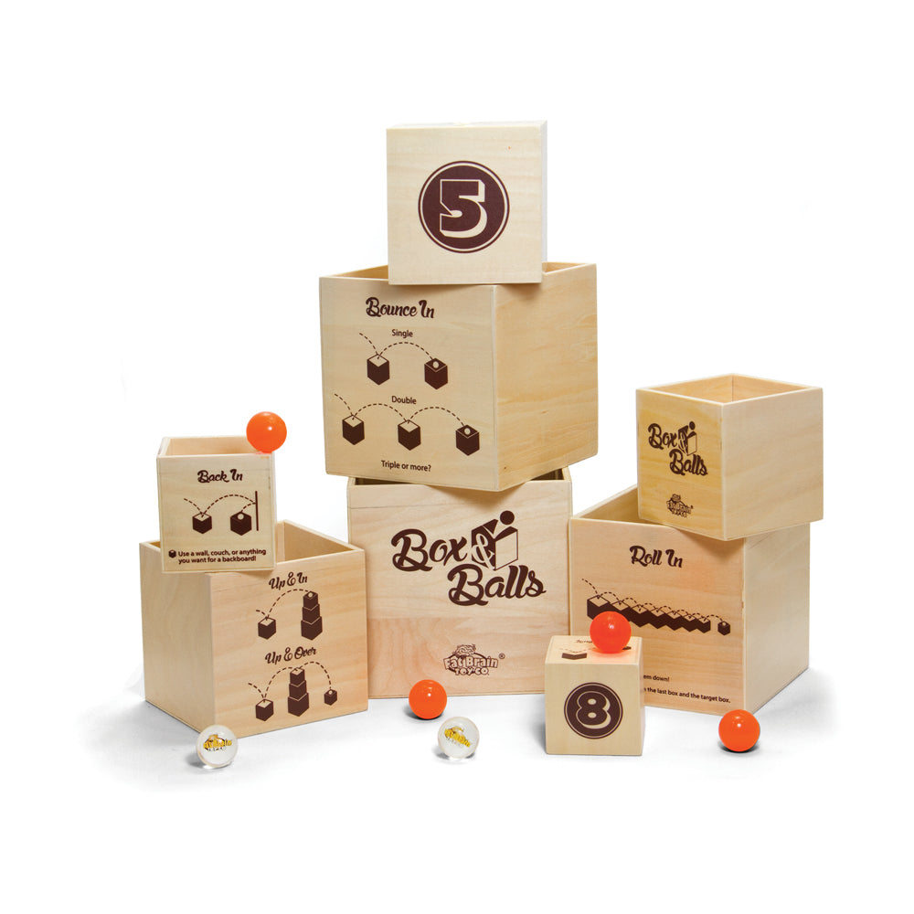 Fat Brain Toy Co. Box & Balls Creative Stacking Game