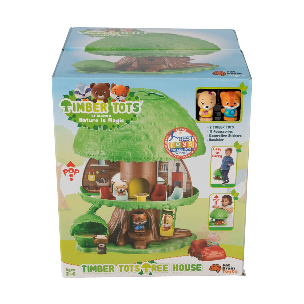 Fat Brain Toy Co. Timber Tots Tree House Playset