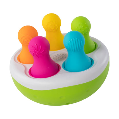 SpinnyPins Textured Wobble Bowling Game for Toddlers