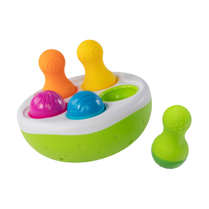 SpinnyPins Textured Wobble Bowling Game for Toddlers