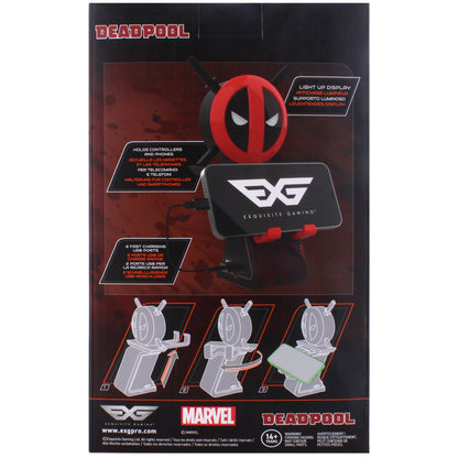 Cable Guys LED IKONS Marvel Deadpool - Electronic Device Holder and Charger