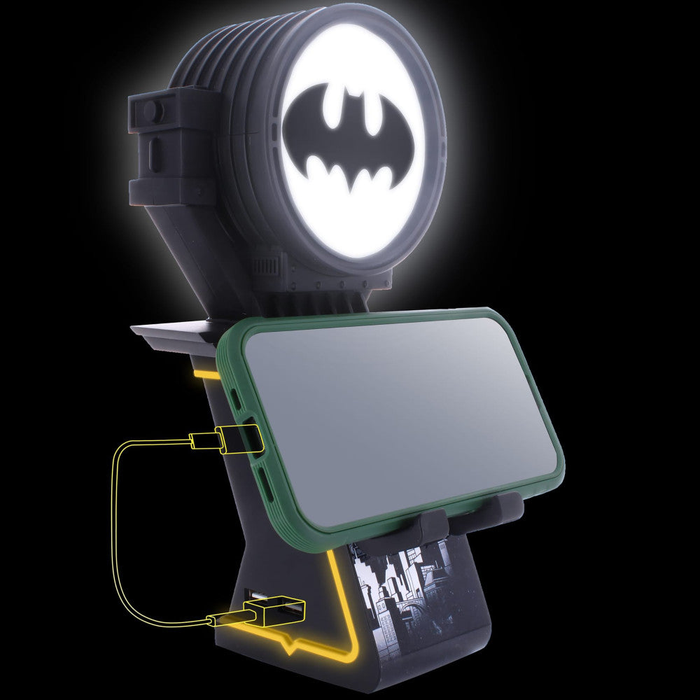 Cable Guys LED IKONS: Batman Bat Signal - DC Comics - Black Charging Holder