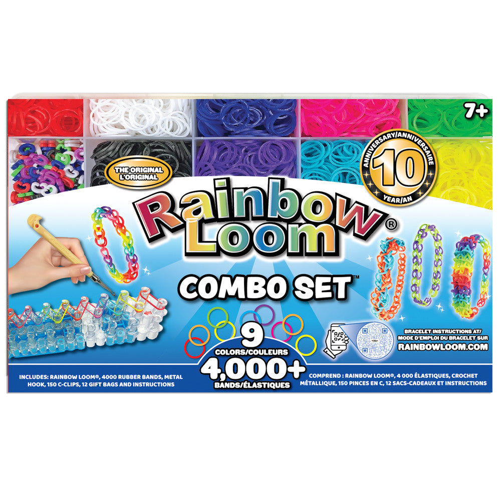 Rainbow Loom Ultimate Bracelet Crafting Kit with Metal Hook and Loom