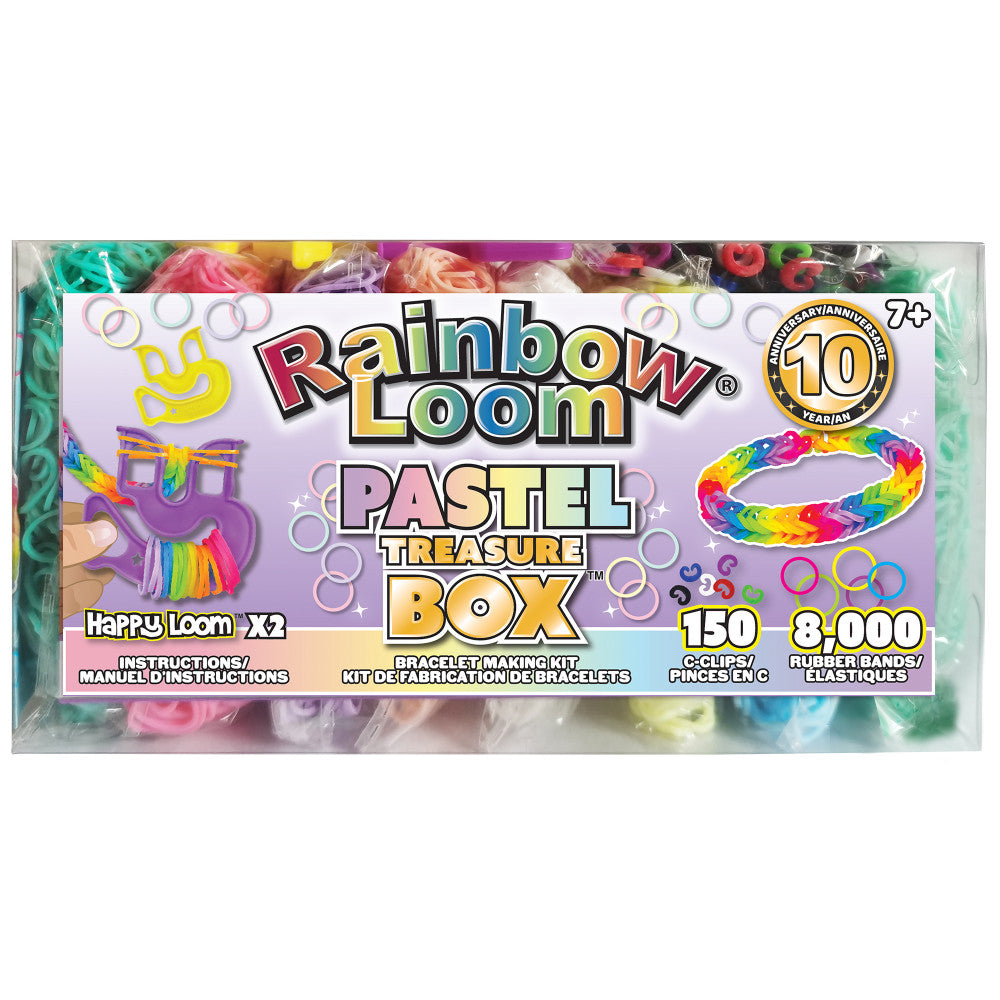 Rainbow Loom Pastel Treasure Box Edition - Rubber Band Crafting Kit