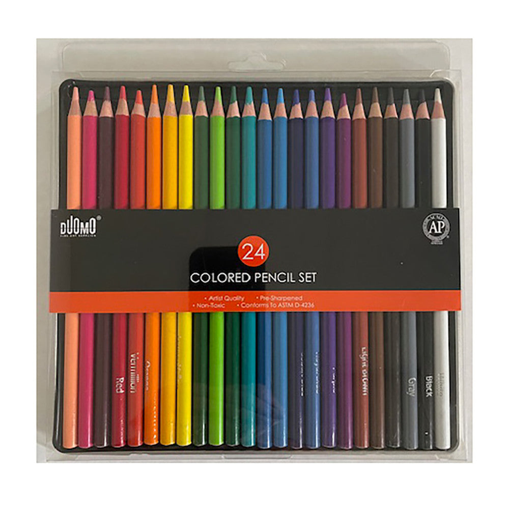 Duomo Fine Arts Masterpiece Collection 24-Piece Premium Colored Pencil Set