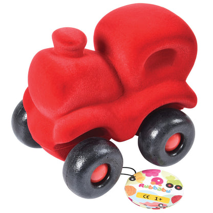 Rubbabu Red Choo Choo Toy Train - Eco-Friendly Sensory Play