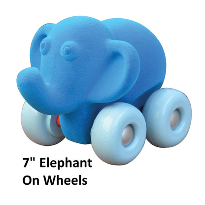 Rubbabu Aniwheels Pink Elephant Baby Toy ‚Äì Soft and Safe