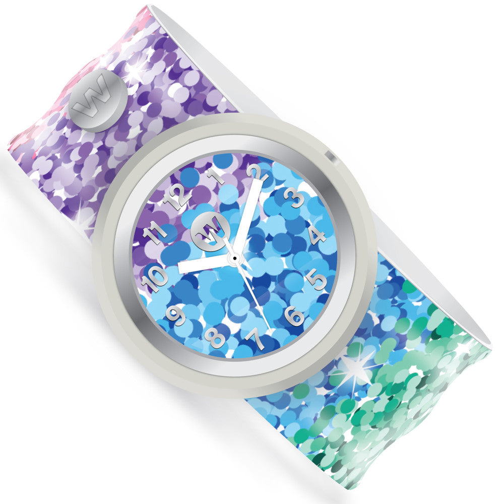 Watchitude: Slap Watch - Sassy Sequins - Rainbow, Kids Analog Watch, Age 5+