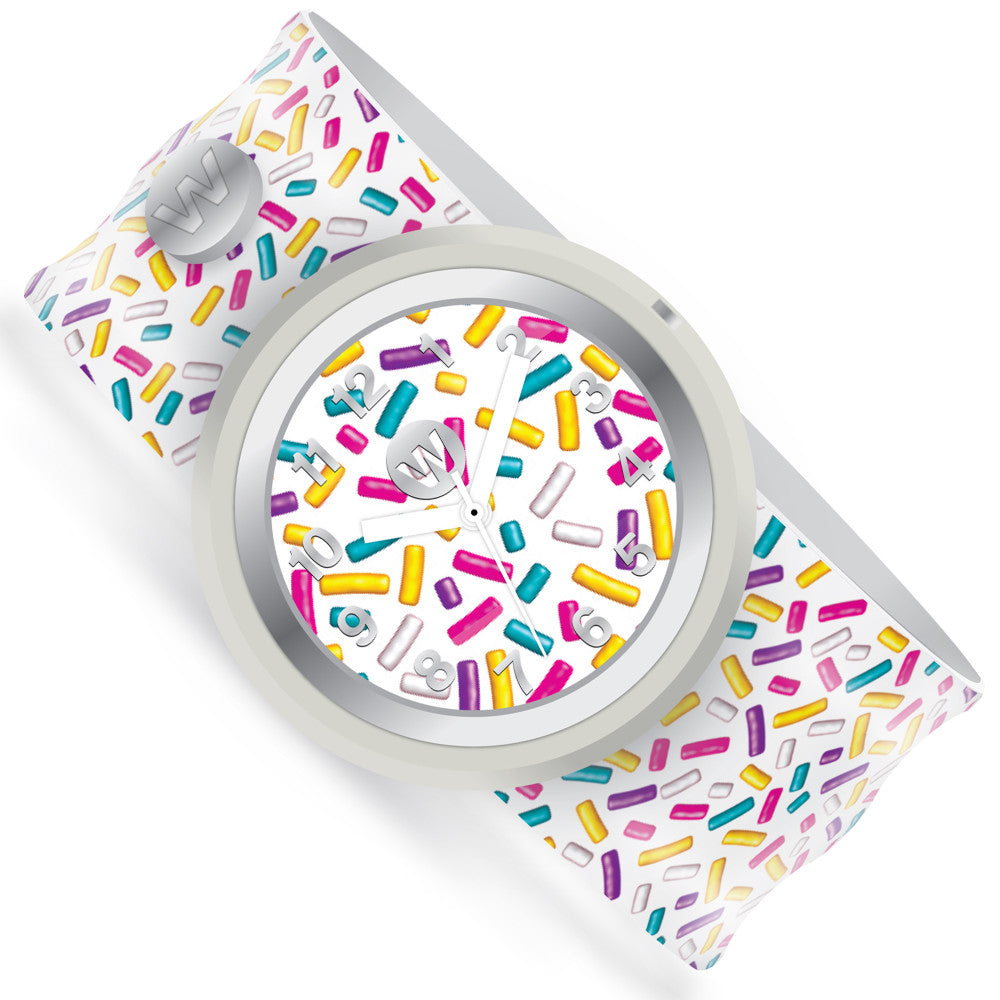 Watchitude: Slap Watch - Sprinkles - Kids Analog Watch, Water Resistance, Ages 5+