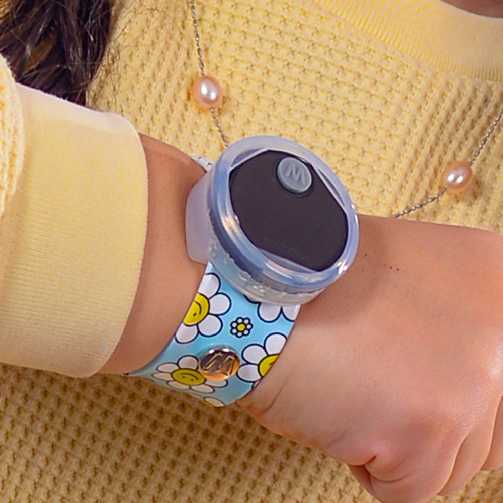 Watchitude: Tag'd Trackable Watch - Happy Flowers - Kids Digital Watch, Ages 4+