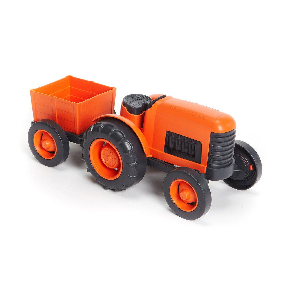 Green Toys Eco-Friendly Tractor with Detachable Cart