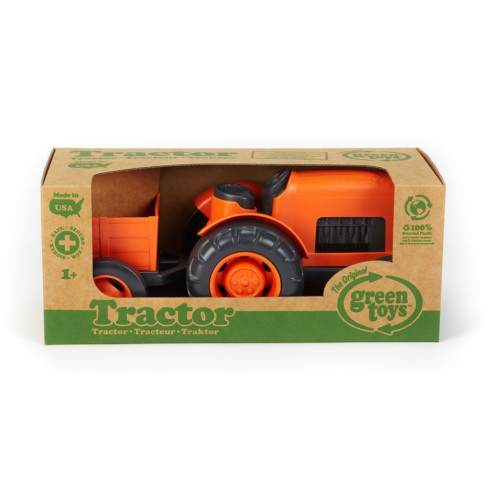 Green Toys Eco-Friendly Tractor with Detachable Cart