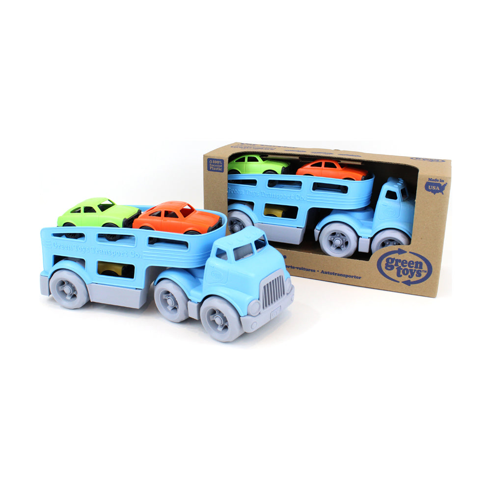 Green Toys Eco-Friendly Car Carrier with 3 Mini Cars Set