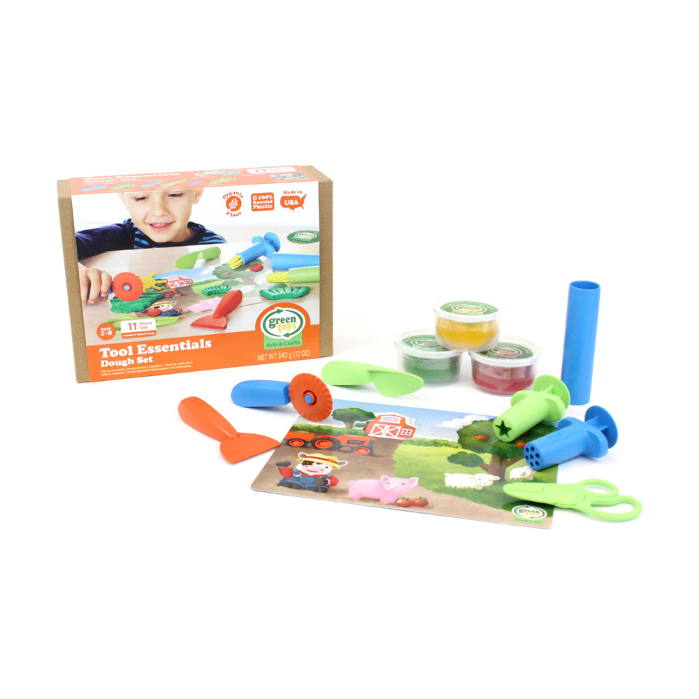 Green Toys Eco-Friendly Tool Essentials Dough Set for Kids