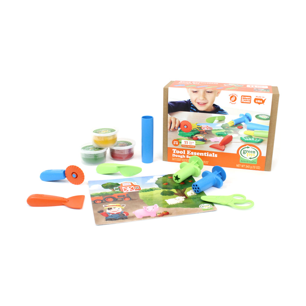 Green Toys Eco-Friendly Tool Essentials Dough Set for Kids