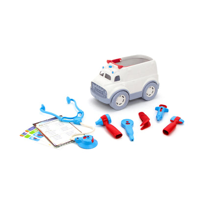 Green Toys Ambulance & Doctor's Kit - Eco-Friendly Pretend Playset