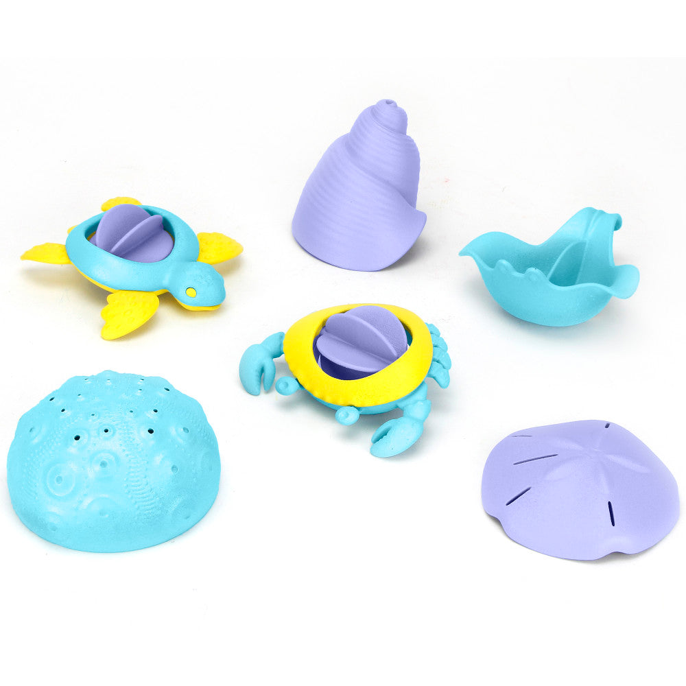 Green Toys: Sea Life Set - 6 Piece, Water & Bath Time Playset, Ages 6 Mo+