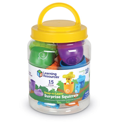 Learning Resources Snap-n-Learn Surprise Squirrels - Color & Counting Skill Development