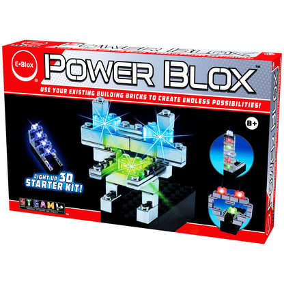 E-Blox: Power Blox: BYO Light Robot - 3-In-1  Kit, 3D Building Blocks, Kids Ages 8+