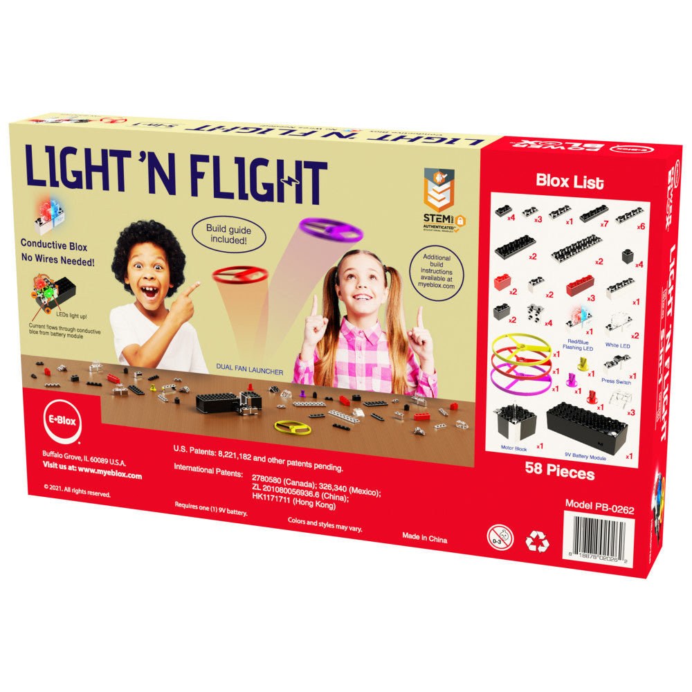 E-Blox: Power Blox: 5-In-1 Light 'N Flight - 58pcs, Kids Ages 8+